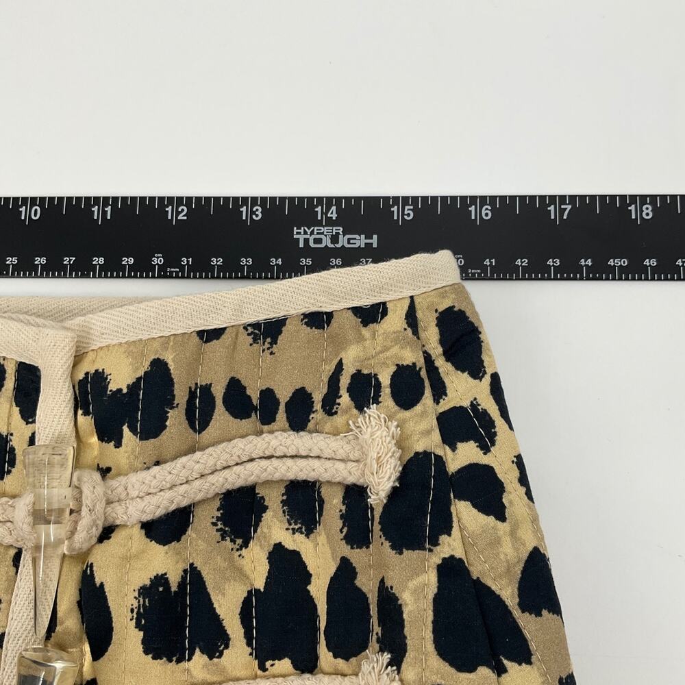 Rachel Antonoff Skirt M Leopard Print Wrap Mini Toggle Front Lined Mob Wife NEW - Picture 14 of 15